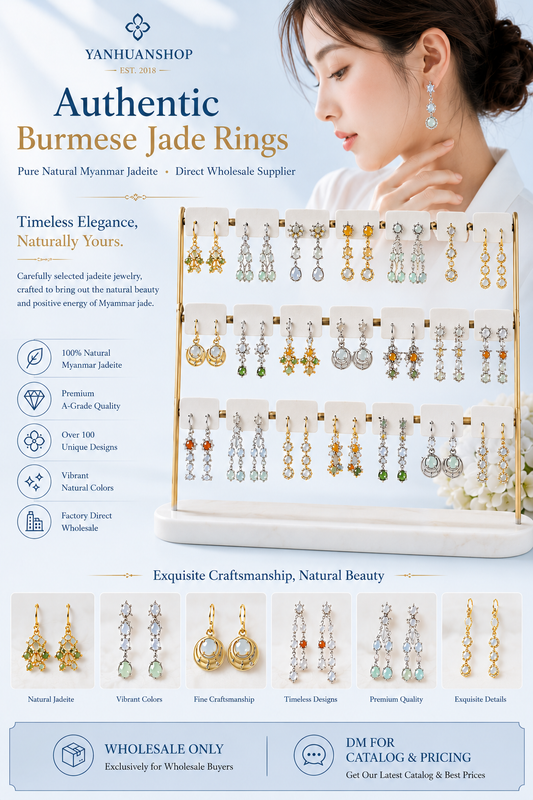 Jade earrings*10 pairs(1*1cm)