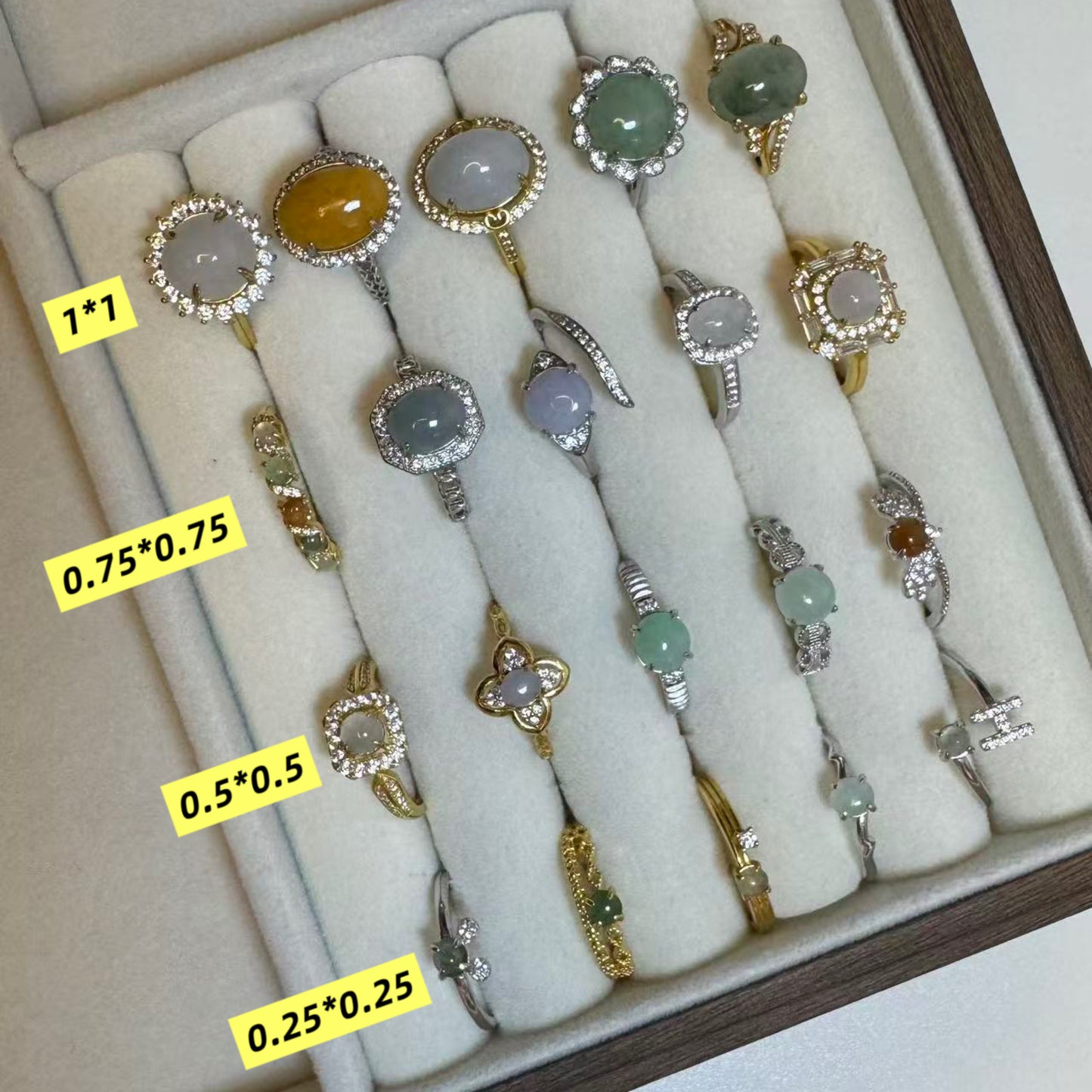 Jade ring*10 rings（0.5*0.5cm）