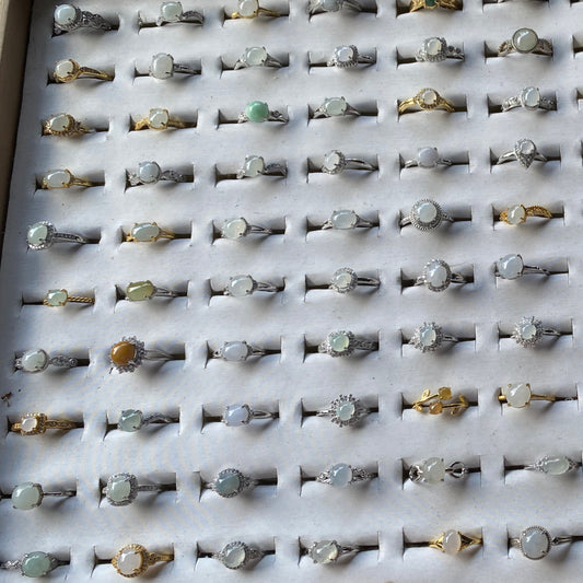 Jade ring*10 rings（0.75*0.75cm）