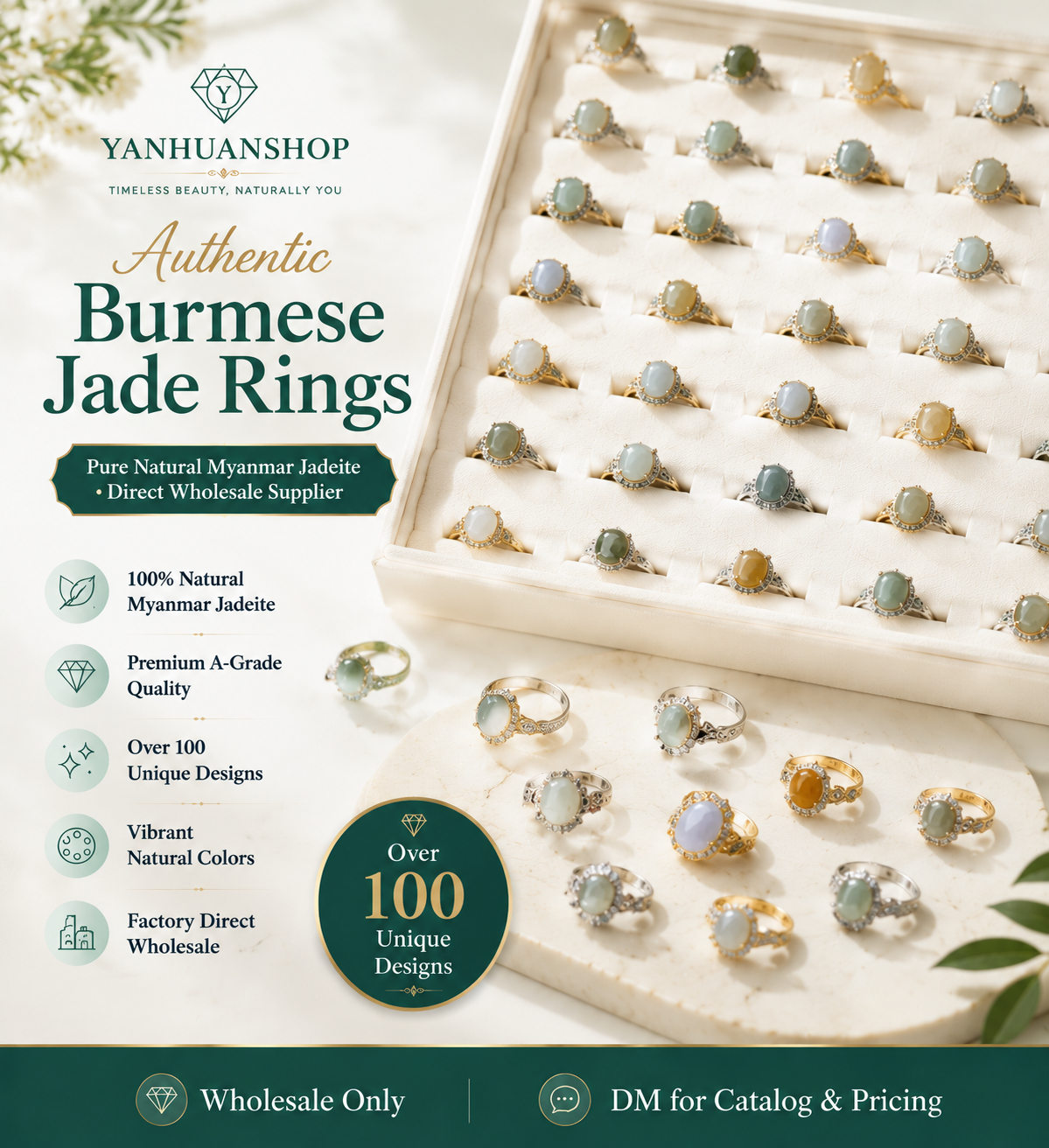 Jade ring*10 rings（1*1cm）