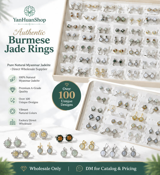 Jade earrings*10 pairs（1*1cm）
