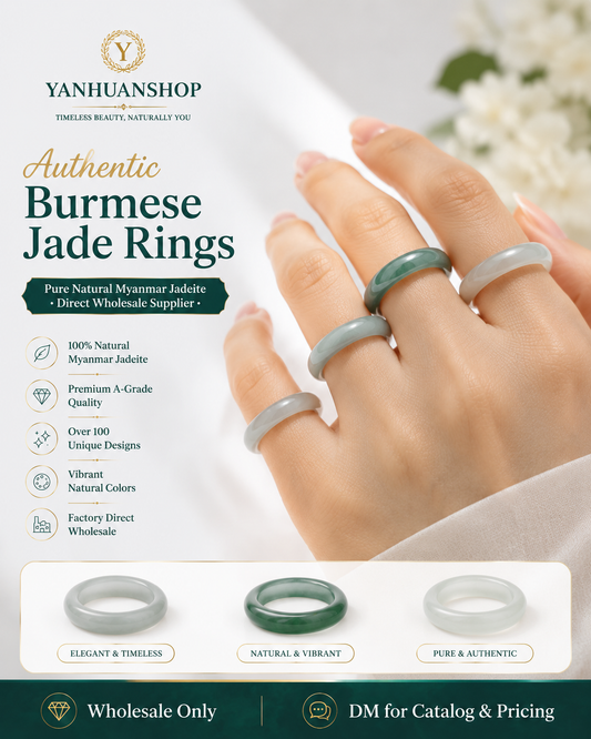 Myanmar jade rings * 10 pieces