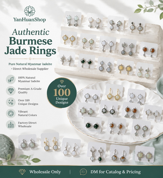 Jade earrings*10 pairs（1*1cm）