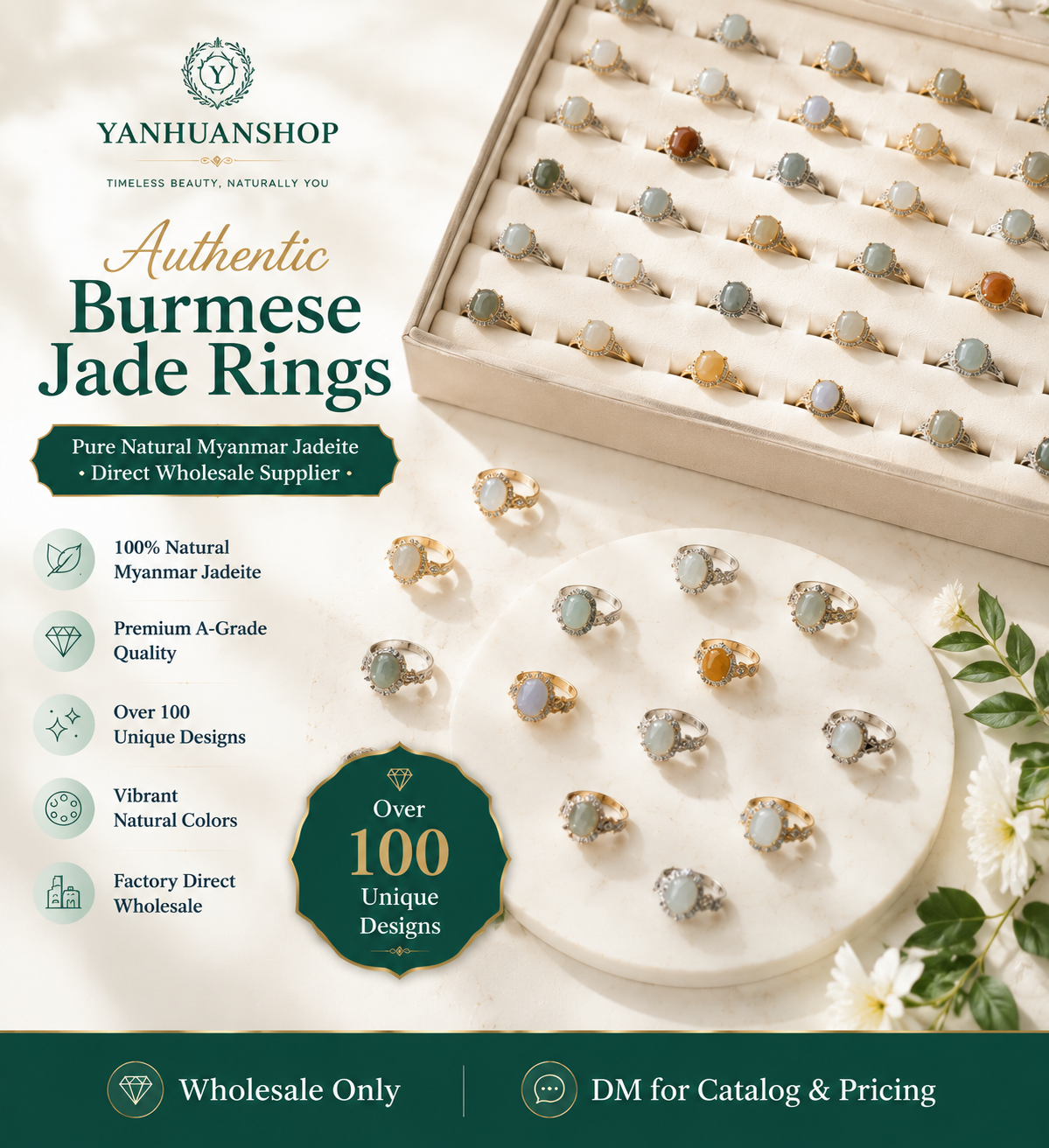 Jade ring*10 rings（1*1cm）