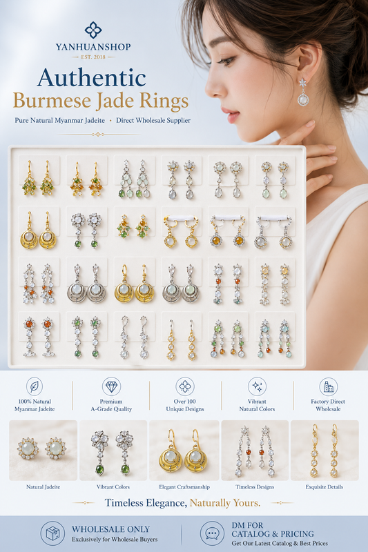 Jade earrings*10 pairs（1*1cm）