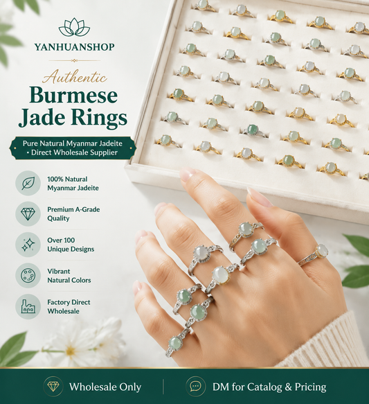 Jade ring*10 rings（0.75*0.75cm）